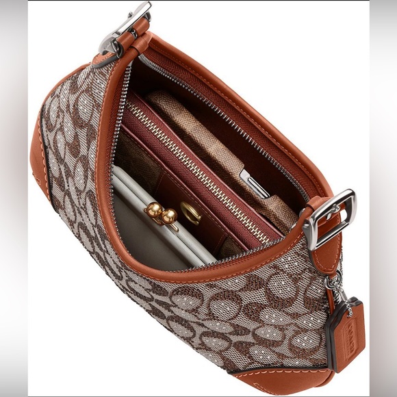 The Coach Originals Hamptons 2005 Crystal Signature Jacquard Hobo Bag NWT!🤎 - Picture 9 of 12